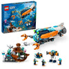 LEGO City Tiefsee-U-Boot 60379, Unterwasser-Spielset mit Schiffswrack, 6 Minifiguren & 3 Haien, Geschenk für Kinder ab 7 Jahren